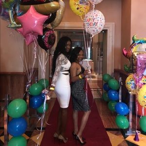 Lace black pencil skirt